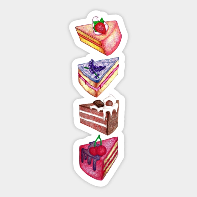 Let Them Eat Cake Sticker by PerrinLeFeuvre